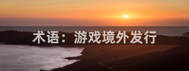 亿万28官网注册方法视频教程：术语：游戏境外发行